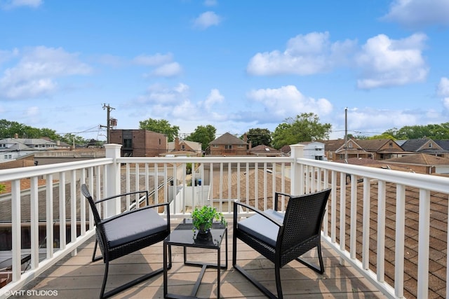 1933 N 75th Ave, Elmwood Park, IL 60707 - wooden deck featuring a residential view