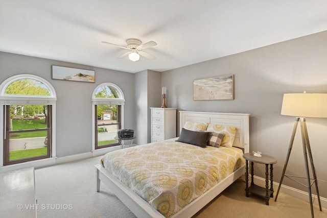 3022 Woods Creek Ln, Algonquin, IL 60102 - carpeted bedroom featuring baseboards and ceiling fan