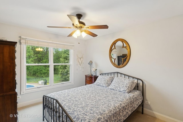 3022 Woods Creek Ln, Algonquin, IL 60102 - carpeted bedroom with baseboards and a ceiling fan