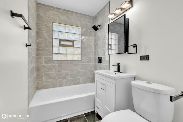 11617 S Kedzie Ave, Merrionette Park, IL 60803 - full bath with toilet, vanity, and shower / washtub combination