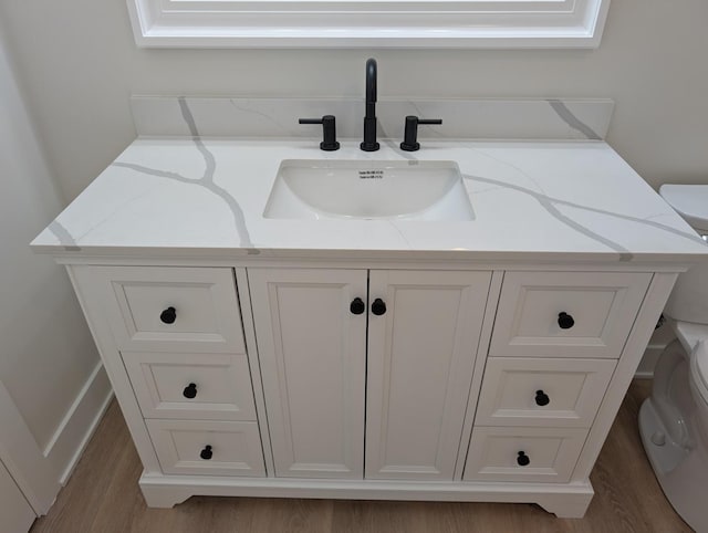 3100 Galena Dr, Joliet, IL 60435 - bathroom view of vanity and wood finished floors