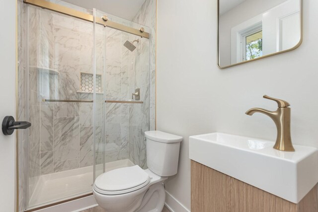 3100 Galena Dr, Joliet, IL 60435 - full bathroom featuring a shower stall and vanity
