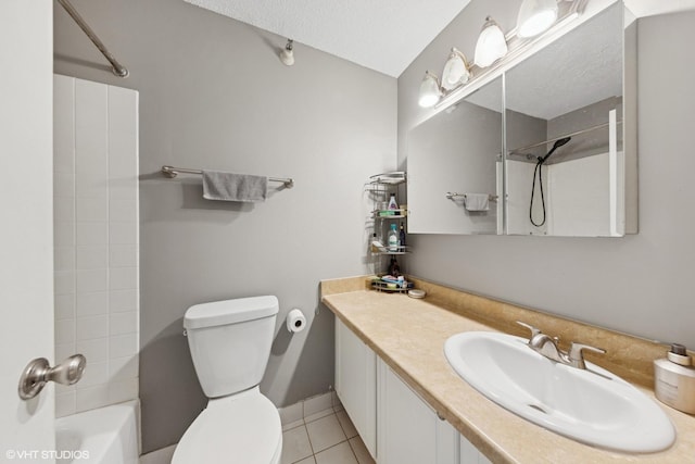 10 E Ontario St Unit 2806, Chicago, IL 60611 - full bathroom with tile patterned flooring, vanity, and washtub / shower combination