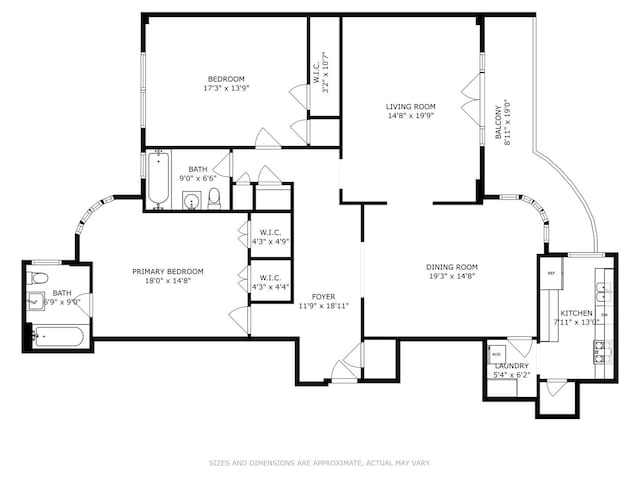 1755 E 55th St Unit 1204, Chicago, IL 60615 - floor plan / room layout