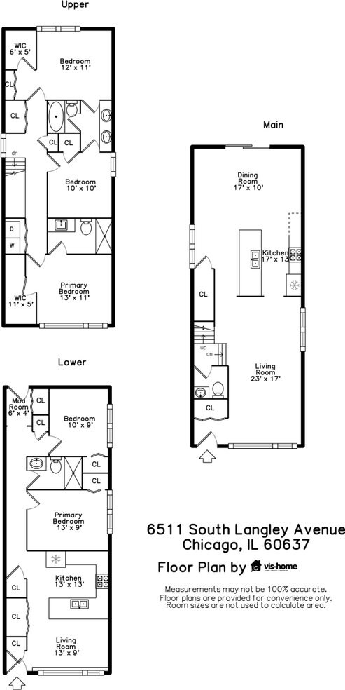 6513 S Langley Ave, Chicago, IL 60637 - property floor plan