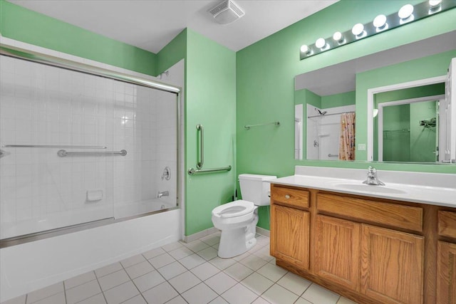 9355 Irving Park Rd Unit 506, Schiller Park, IL 60176 - bathroom with vanity, tile patterned floors, and  shower combination