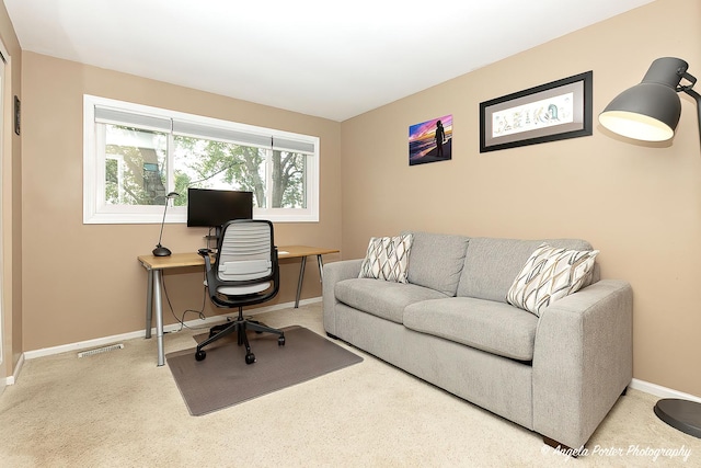 909 Aimtree Pl, Schaumburg, IL 60194 - carpeted home office featuring baseboards