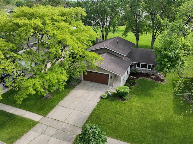 909 Aimtree Pl, Schaumburg, IL 60194 - aerial view of property and surrounding area featuring a tree filled landscape