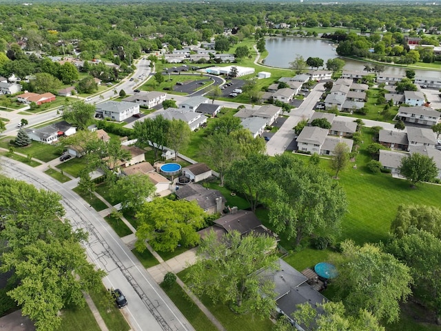 909 Aimtree Pl, Schaumburg, IL 60194 - aerial view of property's location with a nearby body of water and nearby suburban area