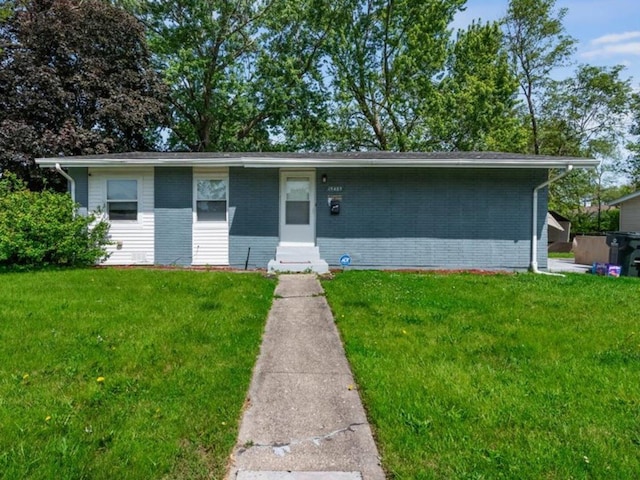 15403 Dorchester Ave, Dolton, IL 60419 - view of front of property with a front yard and brick siding