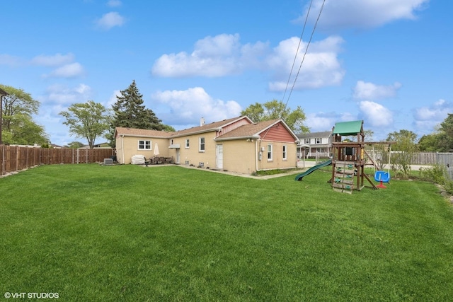 5112 N Canfield Ave, Norridge, IL 60706 - back of property with a playground and brick siding