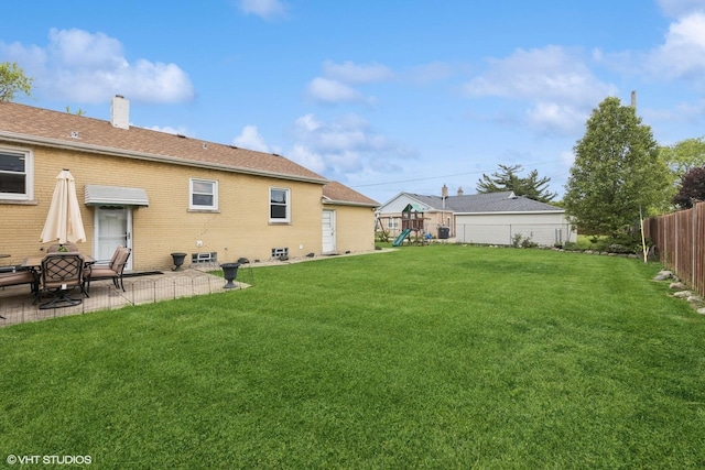 5112 N Canfield Ave, Norridge, IL 60706 - view of yard with a playground and a patio