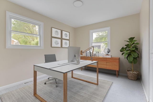 104 N Braintree Dr, Schaumburg, IL 60194 - home office with light carpet and baseboards