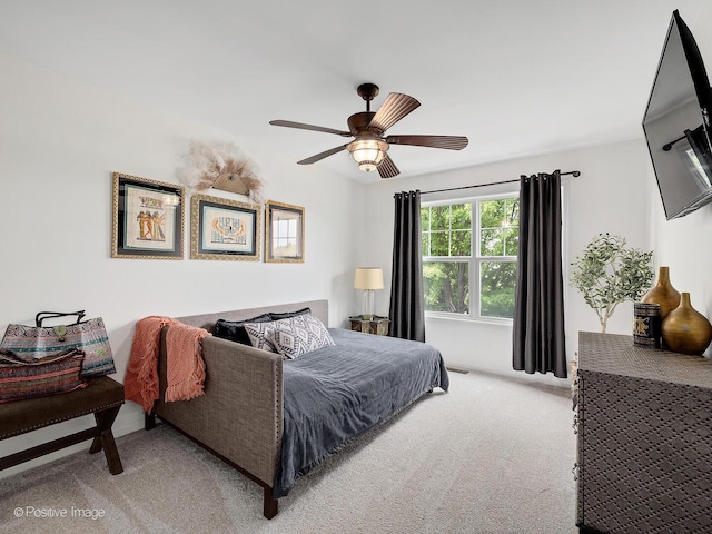 1016 Hummingbird Way, Bartlett, IL 60103 - bedroom with light colored carpet and ceiling fan