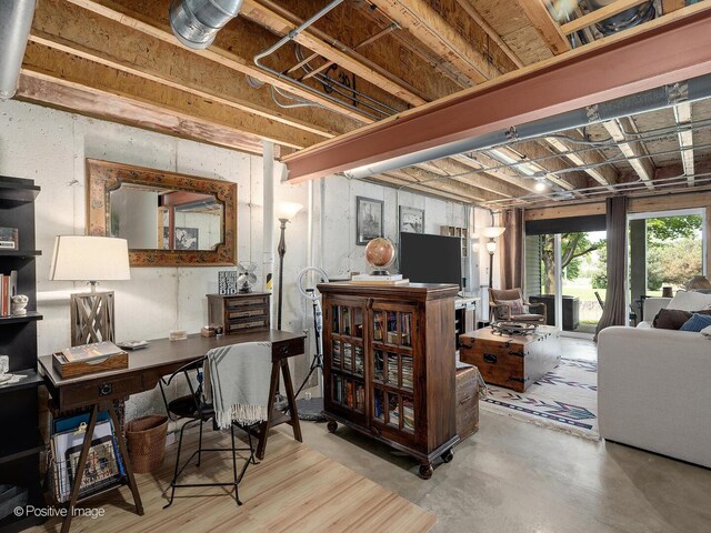 1016 Hummingbird Way, Bartlett, IL 60103 - office space featuring concrete flooring
