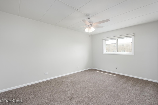 9105 S Roberts Rd Unit 1A, Hickory Hills, IL 60457 - spare room featuring ceiling fan and carpet flooring