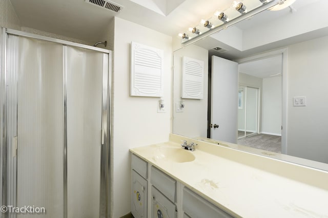 9105 S Roberts Rd Unit 1A, Hickory Hills, IL 60457 - full bath with a stall shower and vanity