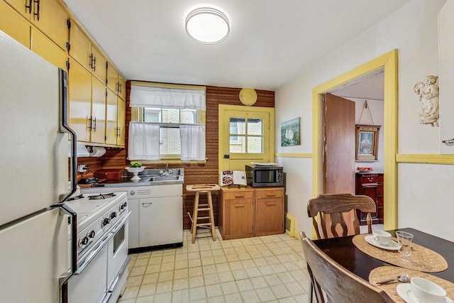 10752 S Washtenaw Ave, Chicago, IL 60655 - kitchen with white appliances and a sink
