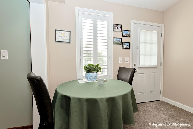 611 Filly Ln, Grayslake, IL 60030 - carpeted dining space with baseboards