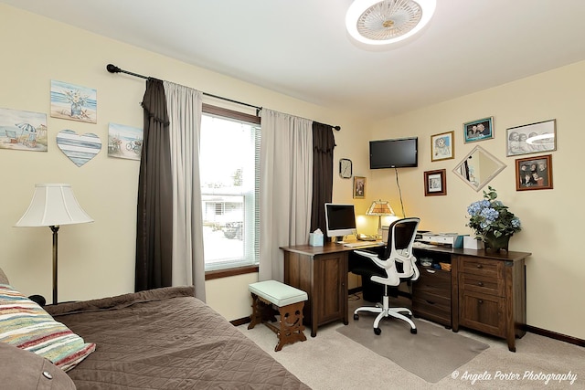 611 Filly Ln, Grayslake, IL 60030 - bedroom with light carpet, multiple windows, and a desk