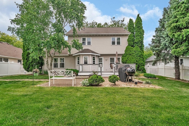 1072 Ronald Dr, Joliet, IL 60435 - back of house with a deck