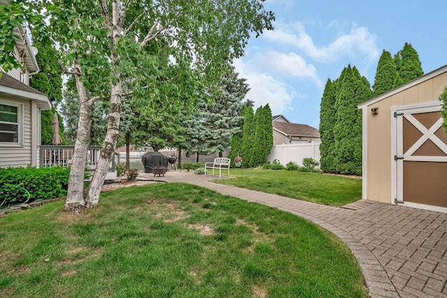 1072 Ronald Dr, Joliet, IL 60435 - view of yard with a patio and a fire pit