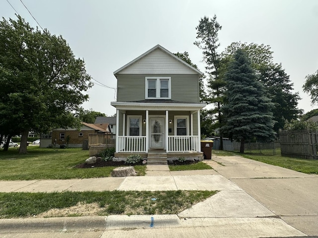 1109 S Locust Ave, Freeport, IL 61032 - view of front of property featuring covered porch and concrete driveway