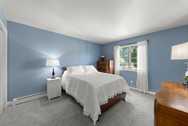 5760 Woodward Ave, Downers Grove, IL 60516 - carpeted bedroom with a baseboard heating unit