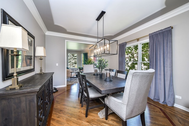 1N183 Stacy Ct, Glen Ellyn, IL 60137 - dining space featuring crown molding and wood finished floors