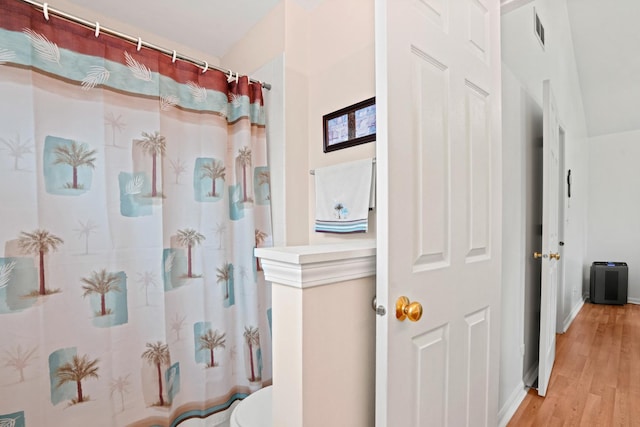 1239 Spring Creek Rd, Elgin, IL 60120 - hall with light wood-style flooring and baseboards