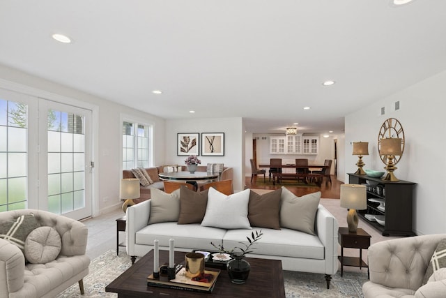 22844 Lakeview Estates Blvd, Frankfort, IL 60423 - living area featuring recessed lighting and baseboards