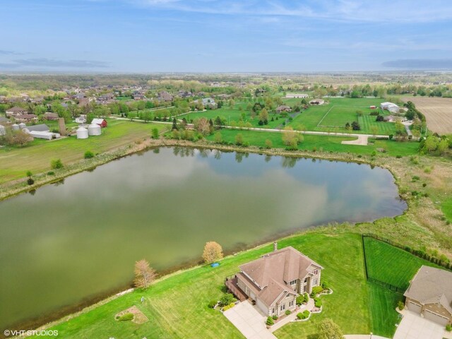 22844 Lakeview Estates Blvd, Frankfort, IL 60423 - bird's eye view of a nearby body of water
