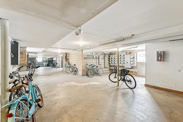 1819 W Touhy Ave Unit 2, Chicago, IL 60626 - garage featuring baseboards
