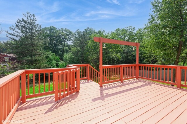 8885 Dryden St, Woodridge, IL 60517 - view of wooden deck