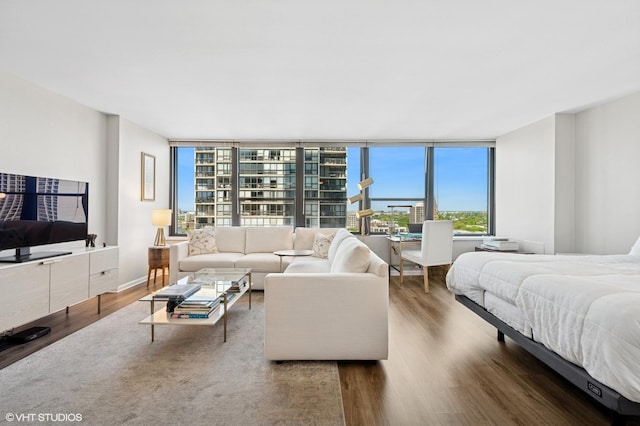 1560 N Sandburg Ter Unit 1605J, Chicago, IL 60610 - bedroom featuring wood finished floors