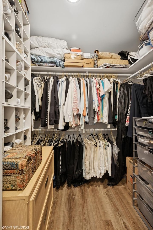 1560 N Sandburg Ter Unit 1605J, Chicago, IL 60610 - walk in closet with wood finished floors