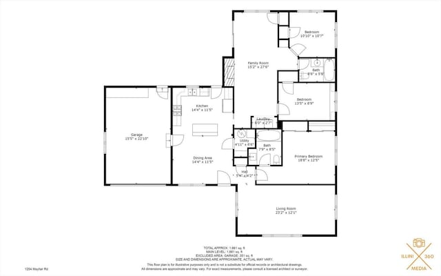1204 Mayfair Rd, Champaign, IL 61821 - view of home floor plan