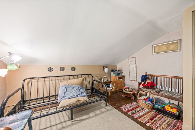 24038 W Oak St, Plainfield, IL 60544 - carpeted bedroom featuring lofted ceiling