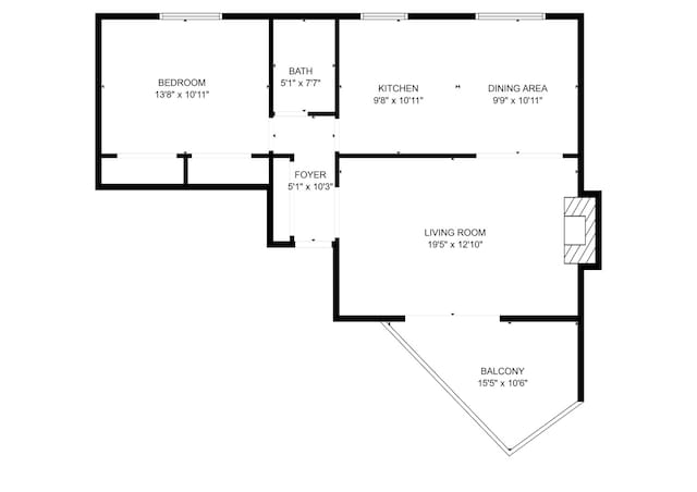 4876 N Hermitage Ave Unit 104, Chicago, IL 60640 - floor plan / room layout
