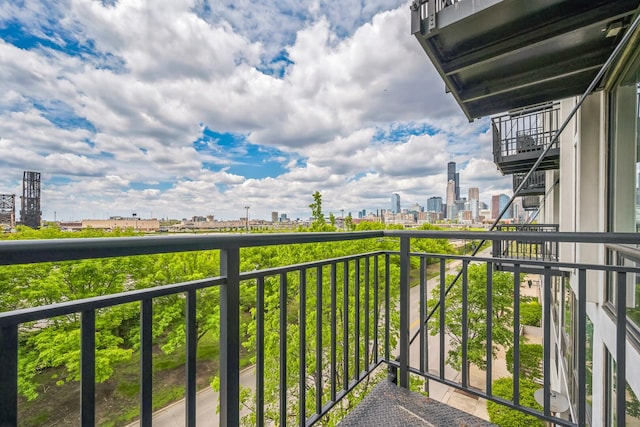 61 W 15th St Unit 407, Chicago, IL 60605 - balcony with a view of skyline