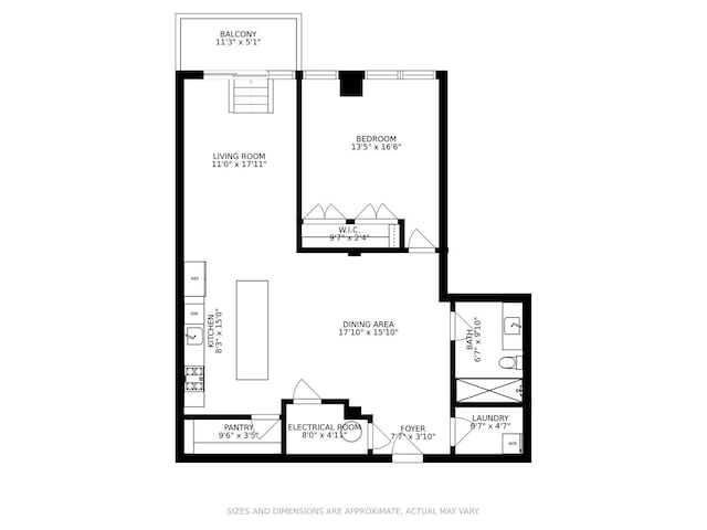 1725 W N Ave Unit 204, Chicago, IL 60622 - home floor plan