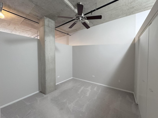 933 W Van Buren St Unit 424, Chicago, IL 60607 - bonus room with a ceiling fan and carpet floors