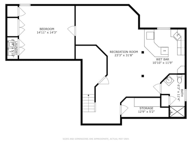 2136 Colonial St, Aurora, IL 60503 - floor plan / room layout