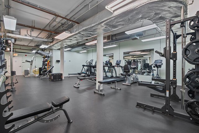 420 S Clinton St Unit 102A, Chicago, IL 60607 - view of gym