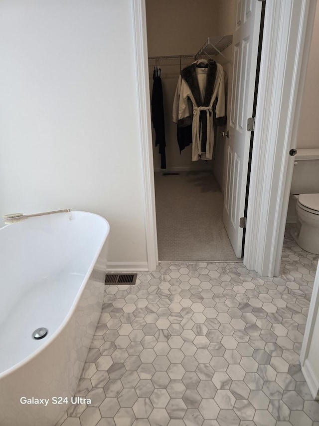 12305 S Prairie Ridge Ln, Plainfield, IL 60585 - bathroom with a soaking tub and a walk in closet