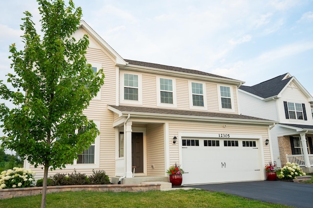 12305 S Prairie Ridge Ln, Plainfield, IL 60585 - view of front facade with driveway and an attached garage