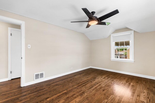 5471 N Octavia Ave, Chicago, IL 60656 - additional living space featuring wood finished floors, a ceiling fan, baseboards, and lofted ceiling
