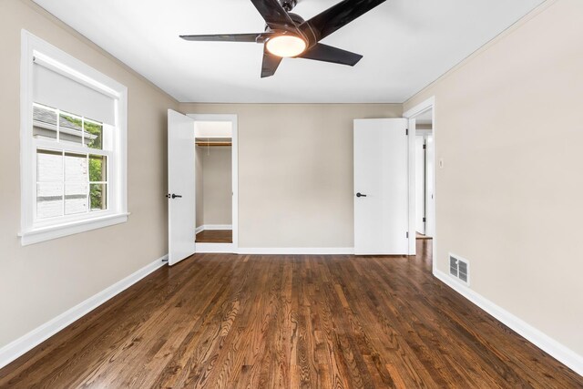 5471 N Octavia Ave, Chicago, IL 60656 - unfurnished bedroom featuring wood finished floors, baseboards, ceiling fan, and a closet