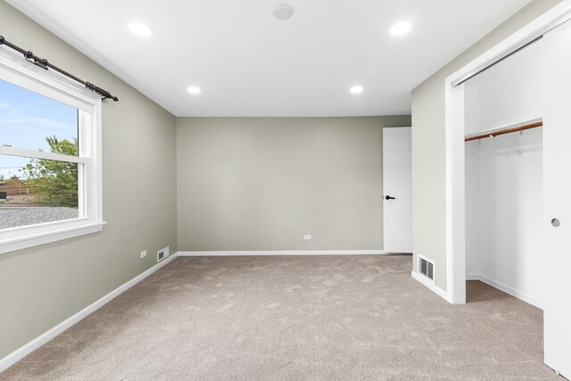 5471 N Octavia Ave, Chicago, IL 60656 - unfurnished bedroom featuring recessed lighting, carpet floors, baseboards, and a closet