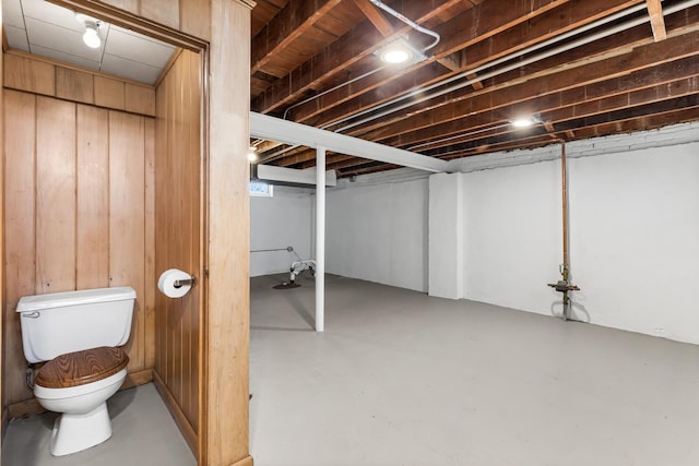 5471 N Octavia Ave, Chicago, IL 60656 - finished basement featuring wooden walls